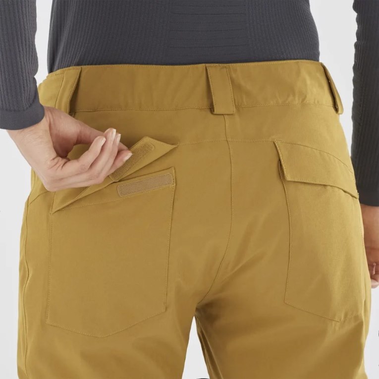 Salomon Edge Women's Ski Pants Brown | CA 73Y46